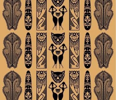 非洲传统图案矢量