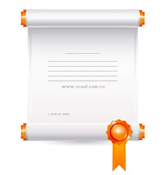 嘉奖状矢量素材