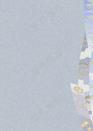 蓝灰色底边角饰条状波浪形布纹背景图