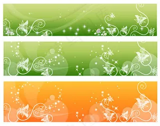 唯美花纹矢量素材