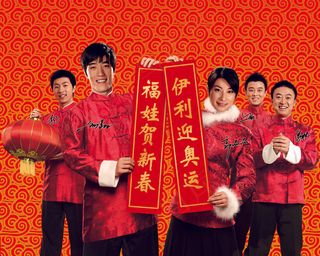 刘翔橱窗写真图片