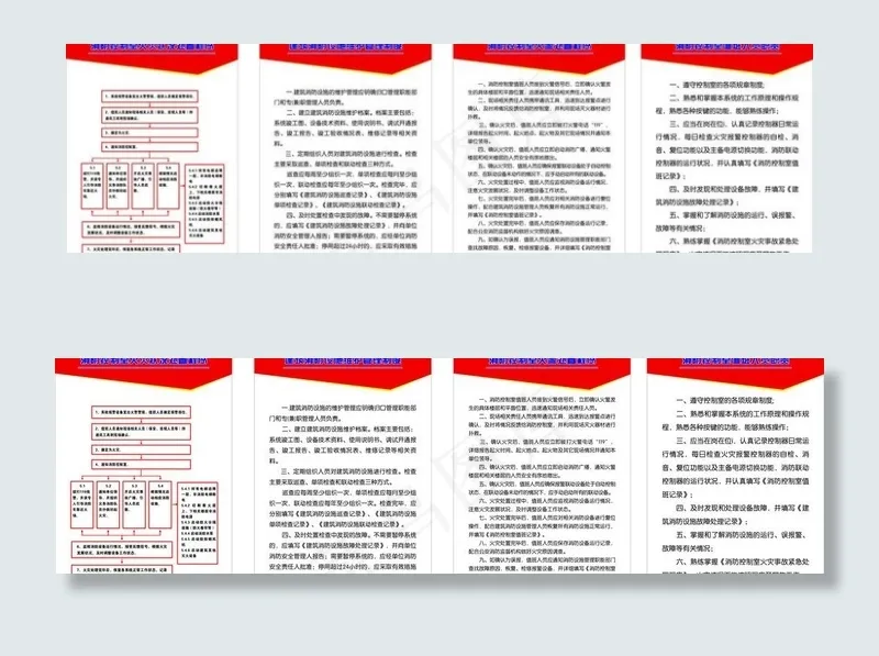 消防制度图片cdr矢量模版下载