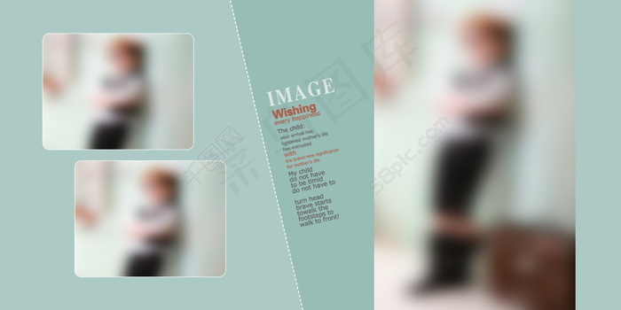 可爱儿童写真画册模板psd模版下载