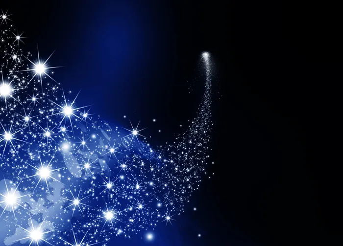 星光蓝色炫彩光效背景素材图片