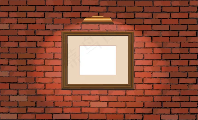 老旧砖墙相框设计矢量素材eps,ai矢量模版下载