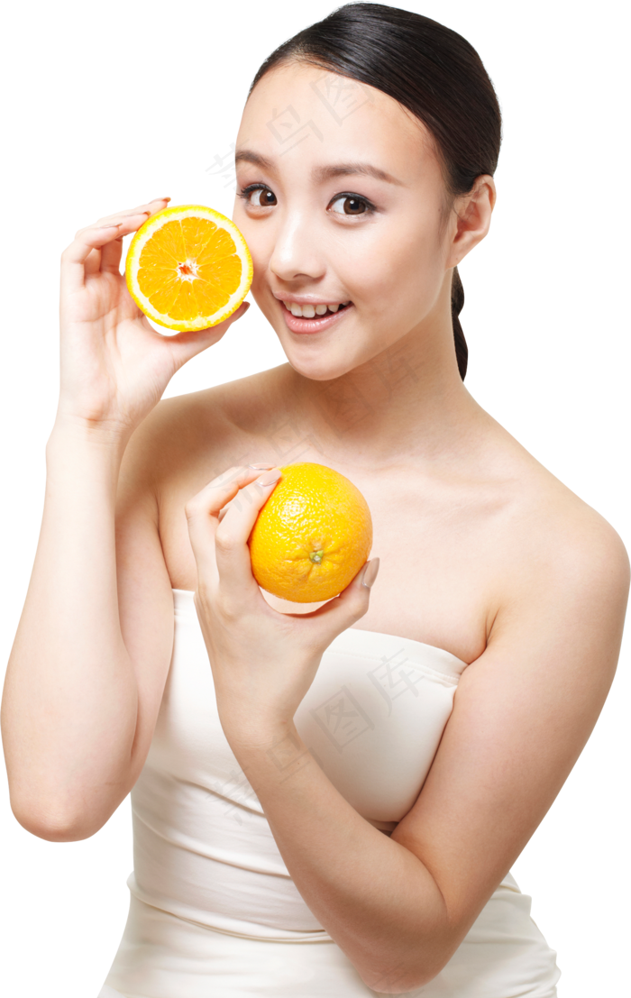 高清真人瑜伽运动美容人物PNG素材