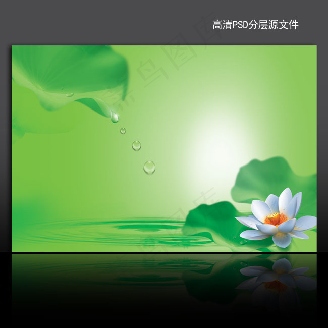 绿色环保海报背景psd模版下载