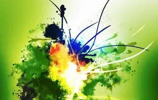 水墨水彩ps笔刷图片