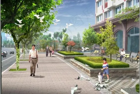 沿街环境效果图图片 沿街环境效果图图片