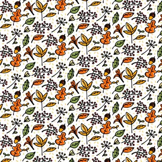 手绘秋季元素图案