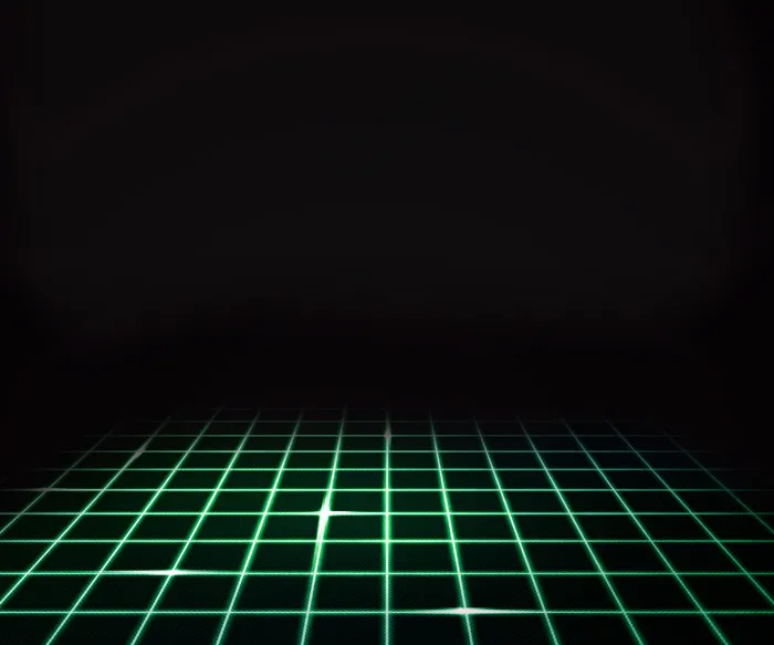 绿色虚拟激光地面背景