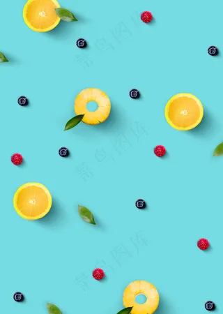 绿色夏天小清新背景