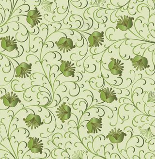 春天的绿花的背景