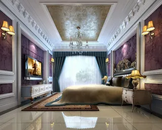 欧式卧室效果图