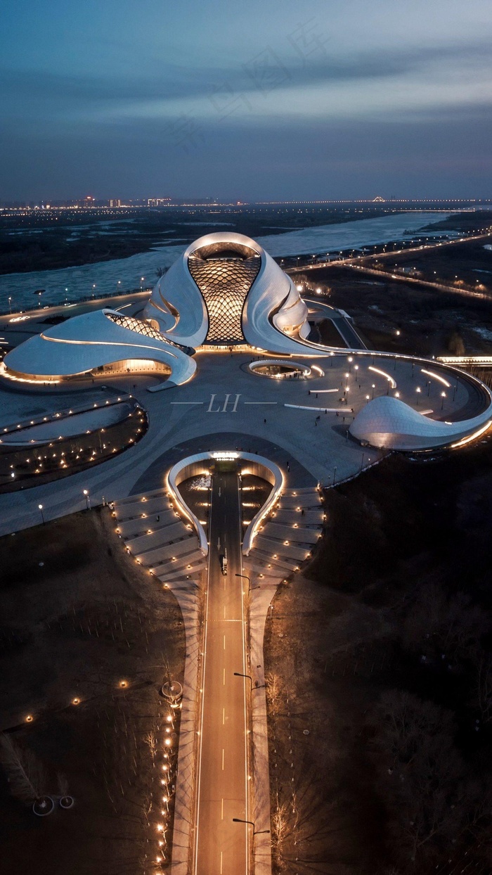 特色建筑夜景高清摄影图片