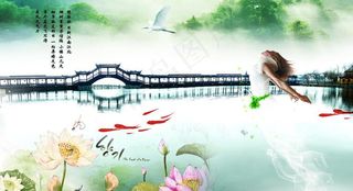 烟雨朦胧舞蹈江南图片