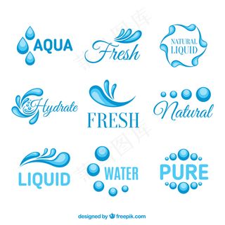 水纹水波纹浪花水珠夏季素材