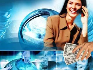 国外商务金融PPT模板