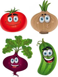 蔬菜卡通图像01矢量素材