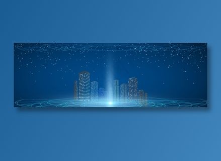 蓝色商务科技背景模板