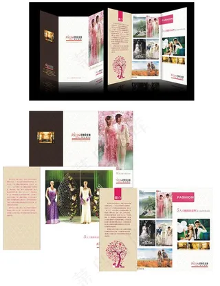 婚纱摄影宣传折页图片