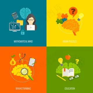 绿色背景矢量图