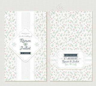 美丽的婚礼邀请在老式风格的装饰花