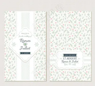 美丽的婚礼邀请在老式风格的装饰花