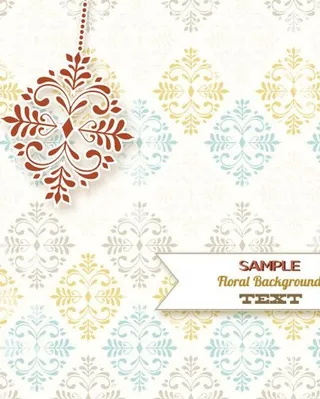 欧式花纹背景图片