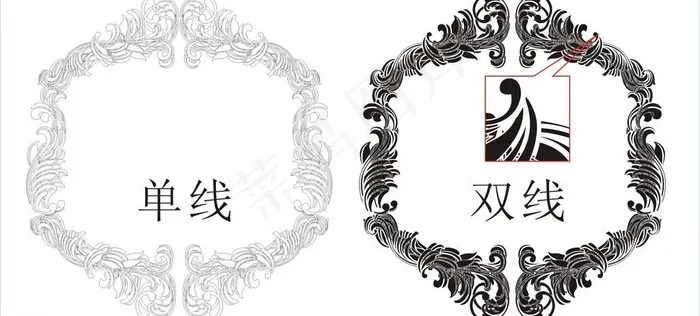 欧式花图片cdr矢量模版下载