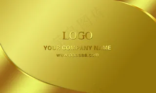 金色名片设计