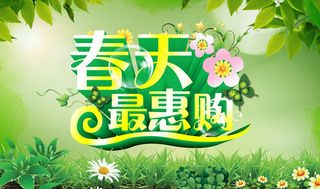 春天购物宣传海报设计PSD素材