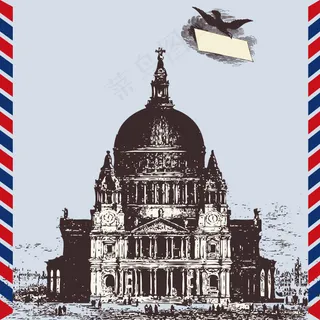 印花矢量图 建筑 欧式建筑 宫殿 ...