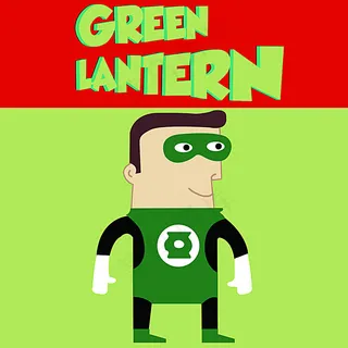 复仇者联盟Q版卡通 画 绿灯侠图片