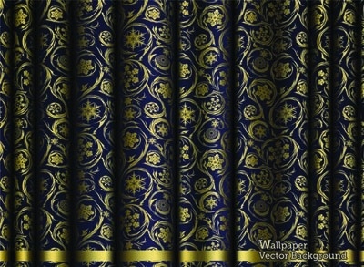 欧洲复古图案背景01矢量