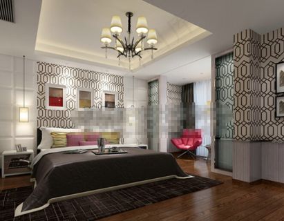 华丽卧室模型免费下载
