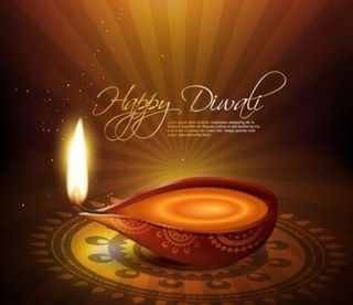 精致的排灯节背景03矢量