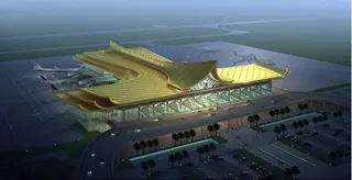 民用机场航站楼效果图