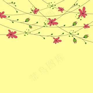 复古田园风花卉