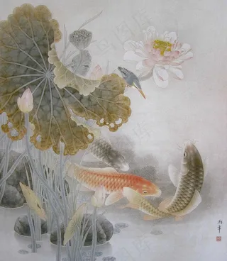 工笔花鸟画图片