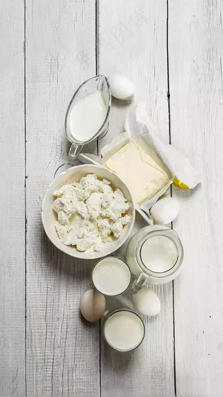 早餐牛奶高清摄影图片