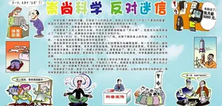 崇尚科学 反对迷信图片