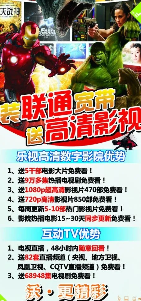 联通乐视tv图片cdr矢量模版下载