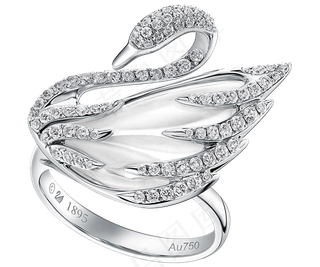 戒指  钻石     彩金 