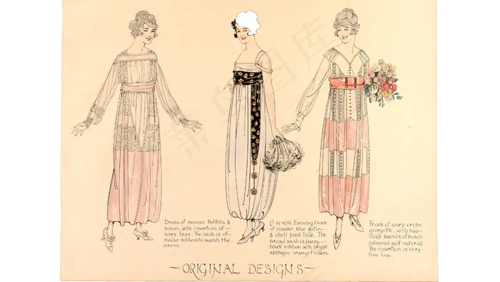 3款时尚女装设计图