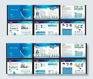 激智材料公司宣传册矢量图