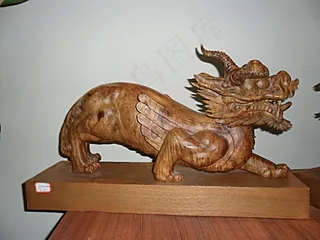 木雕貔貅图片