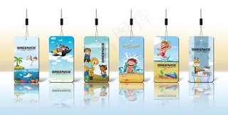 儿童卡通吊牌图片