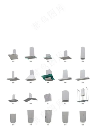 油烟机模型冰箱模型