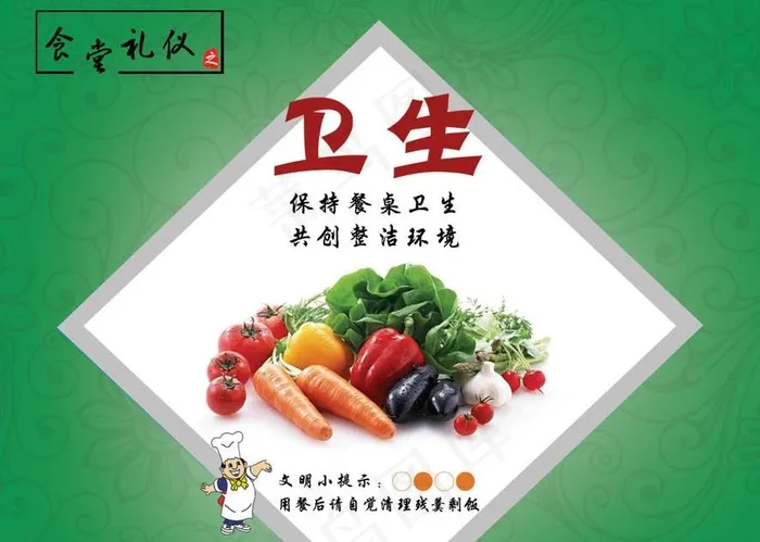 食堂文化图片psd模版下载